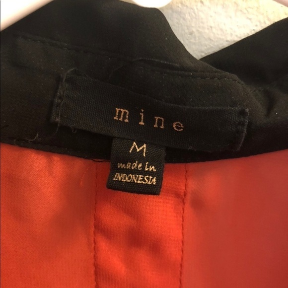 MINE med button down semi sheer Blouse - Picture 4 of 5